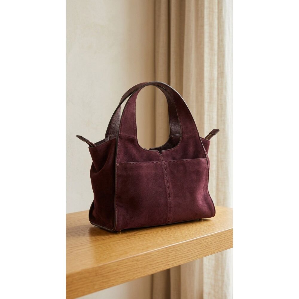 Vince-camuto Women's Burgundy and Brown Bag - Picture 1 of 9